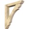 Ekena Millwork Olympic Slat Rough Sawn Bracket w/ Offset Brace, Douglas Fir, 6"W x 34"D x 38"H BKT0604X34X38OLY06RDF - alternate 1